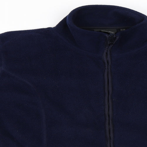 Debbie Morgan  Womens Blue   Full Zip Jumper Size M