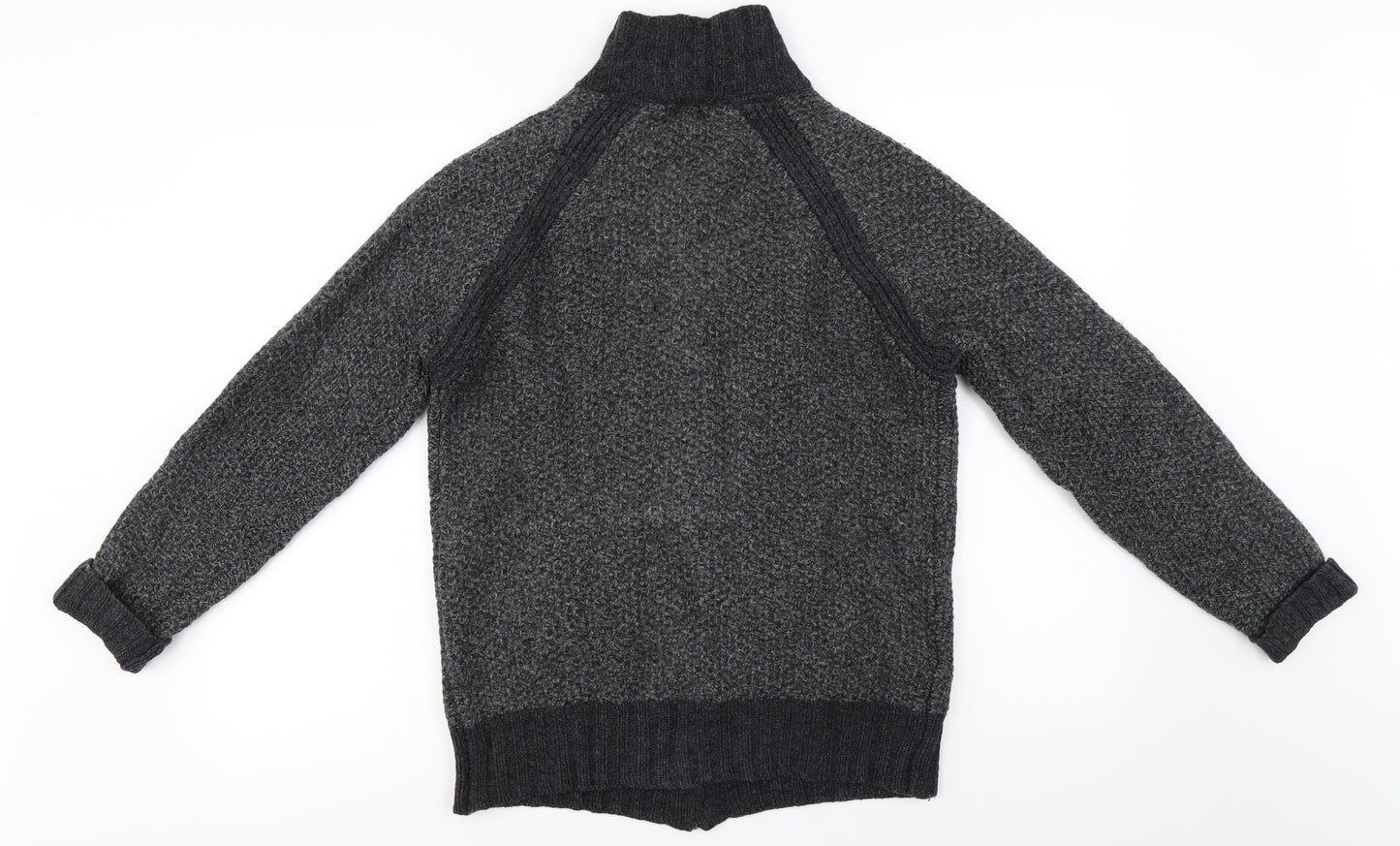 HIJKLM  Mens Grey   Full Zip Jumper Size M