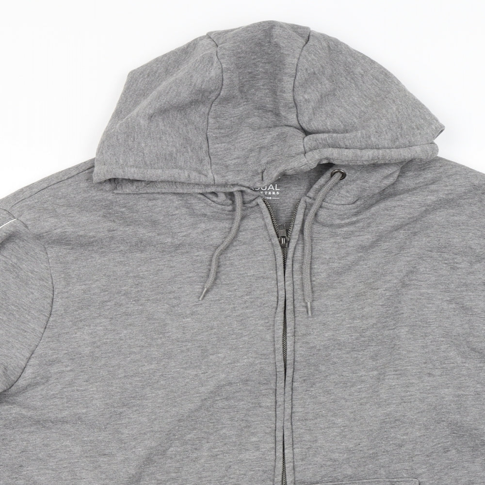 George  Mens Grey   Full Zip Jumper Size 2XL