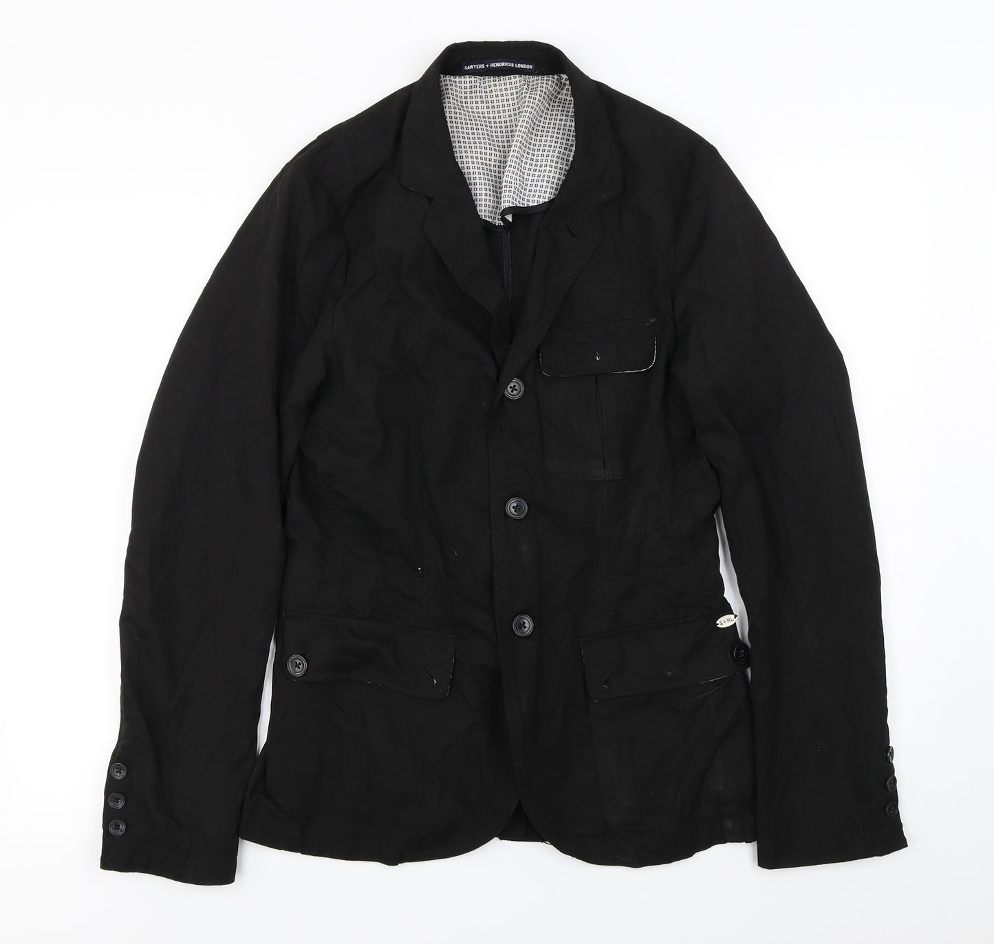 sawyers+hendricks london Womens Black   Jacket Coat Size S