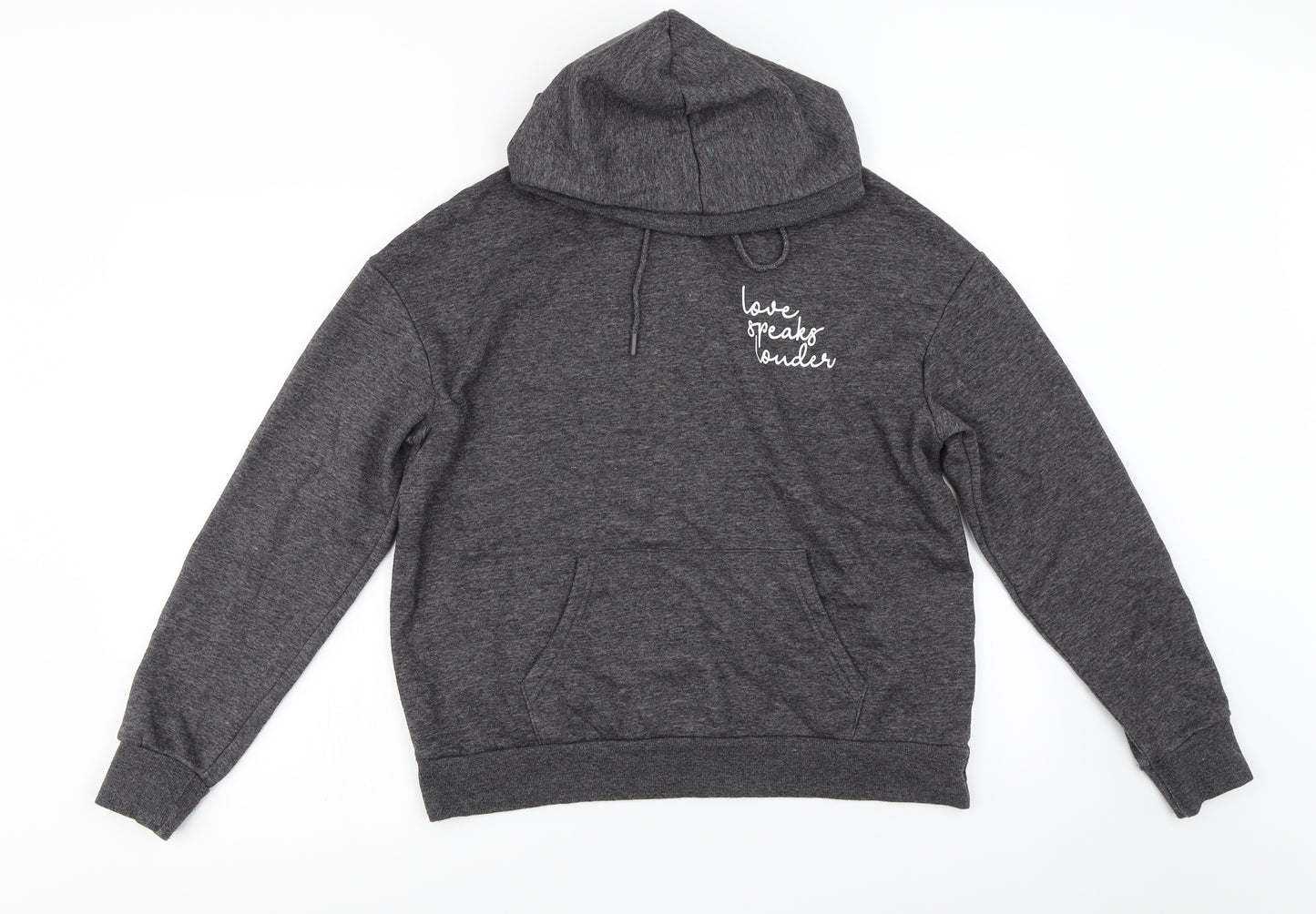 Primark Womens Grey   Pullover Hoodie Size S