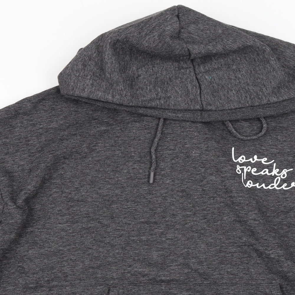 Primark Womens Grey   Pullover Hoodie Size S