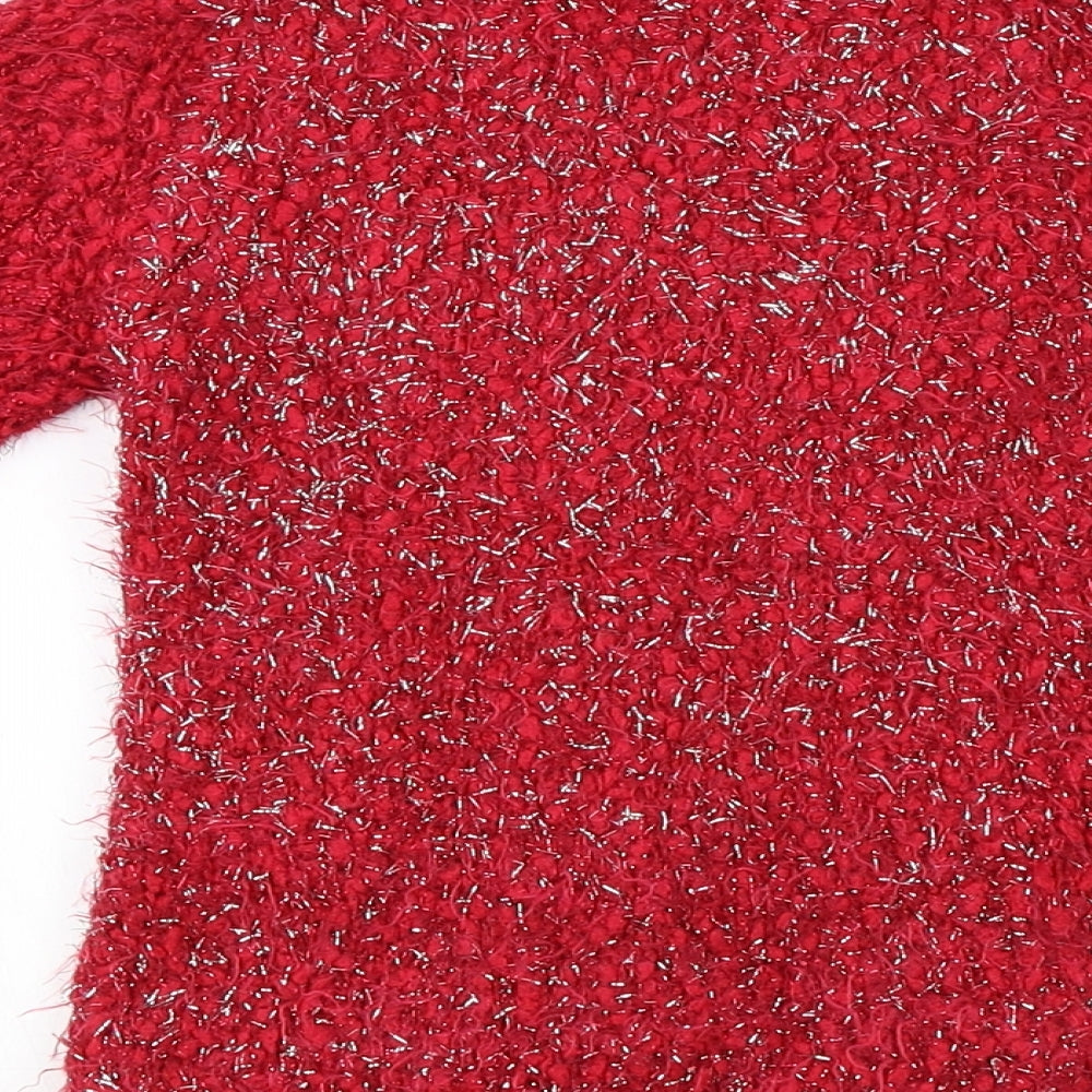 Evie Angel  Girls Red   Pullover Jumper Size 2 Years