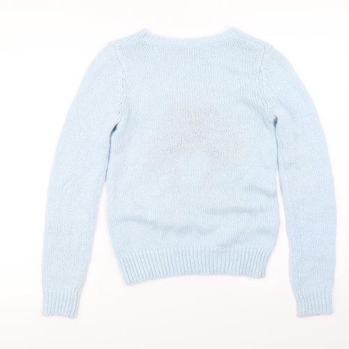 Dorothy Perkins  Womens Blue   Pullover Jumper Size 6  - Bird pattern