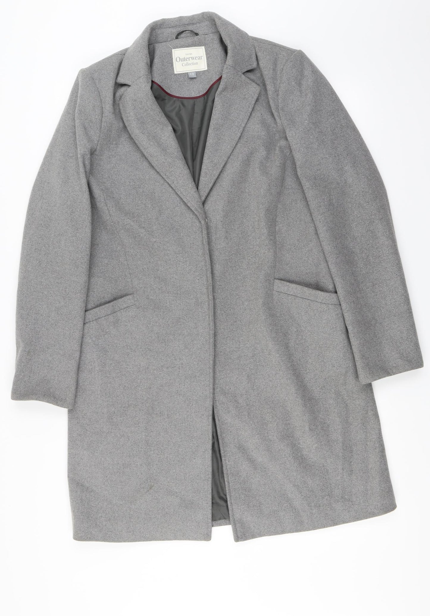 George Womens Grey   Jacket Coat Size 12