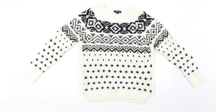 FOREVER 21  Womens Ivory   Pullover Jumper Size S