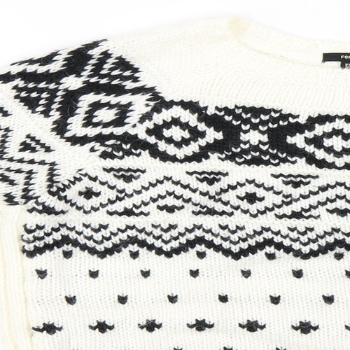 FOREVER 21  Womens Ivory   Pullover Jumper Size S
