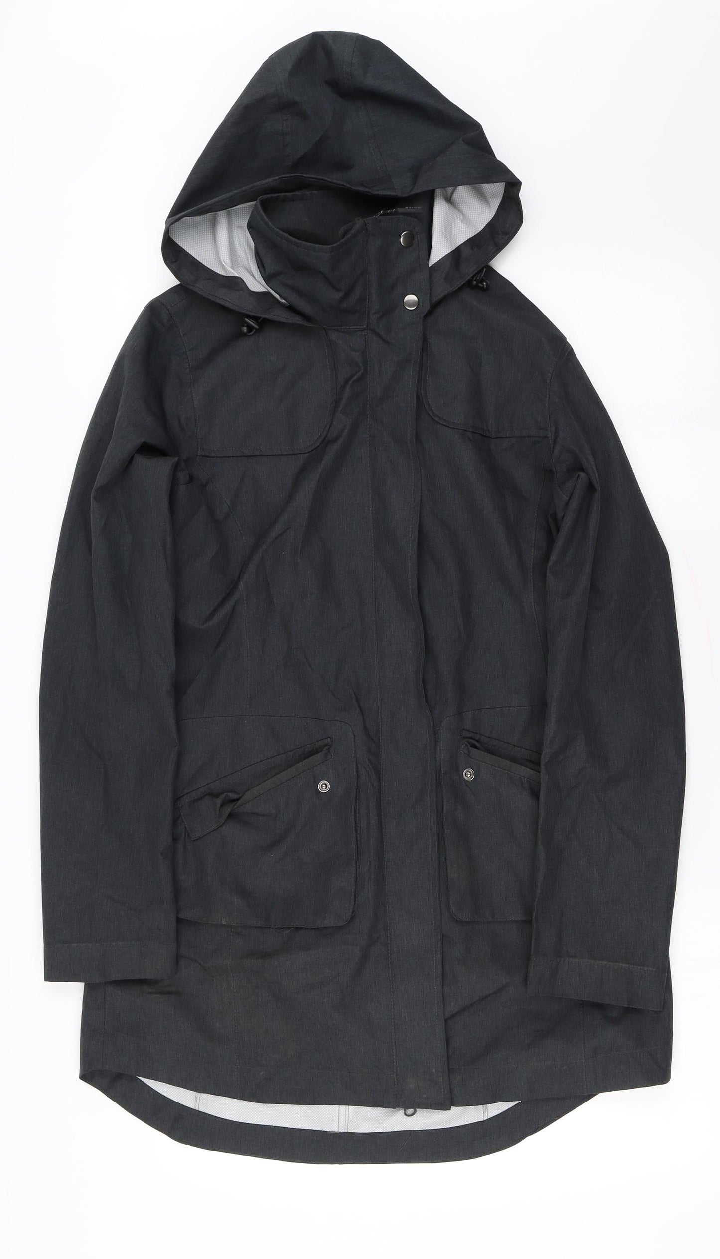 MONDETTA  Womens Black   Rain Coat Coat Size S