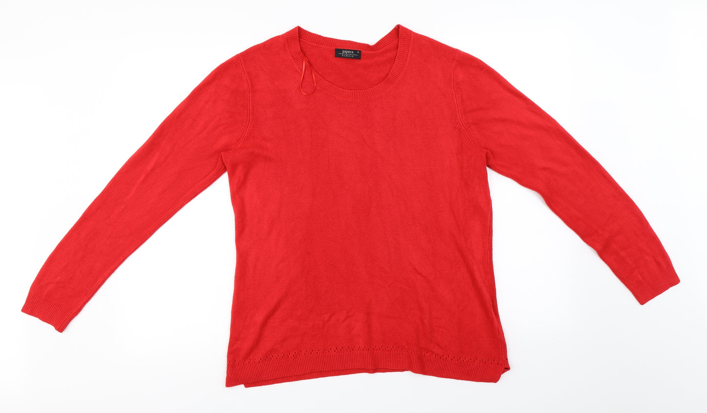 Papaya  Womens Red   Pullover Jumper Size 18
