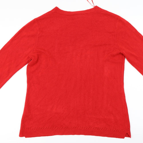 Papaya  Womens Red   Pullover Jumper Size 18