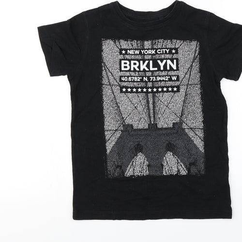 NEXT Boys Black   Basic T-Shirt Size 9 Years