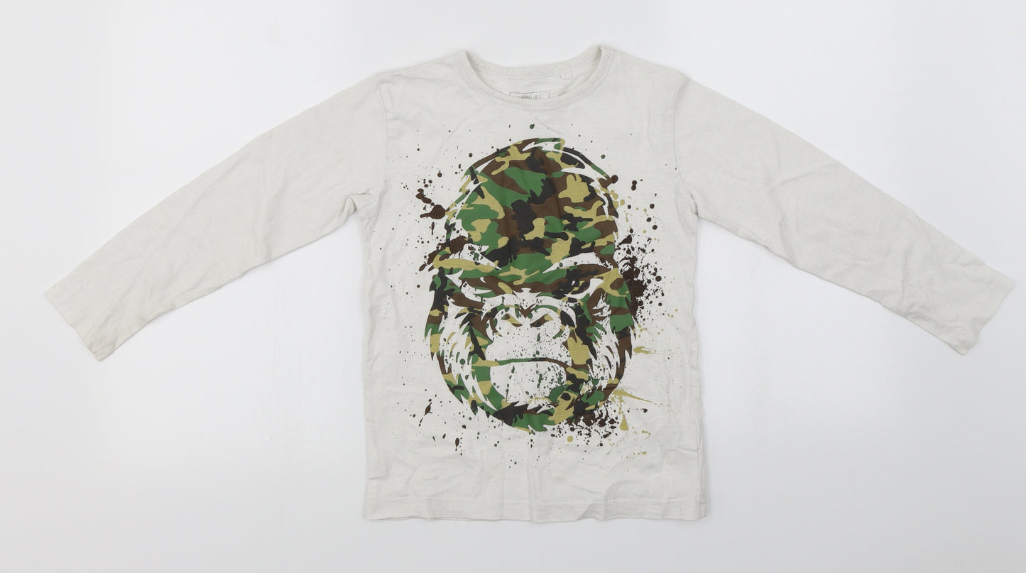 NEXT Boys White   Basic T-Shirt Size 7 Years