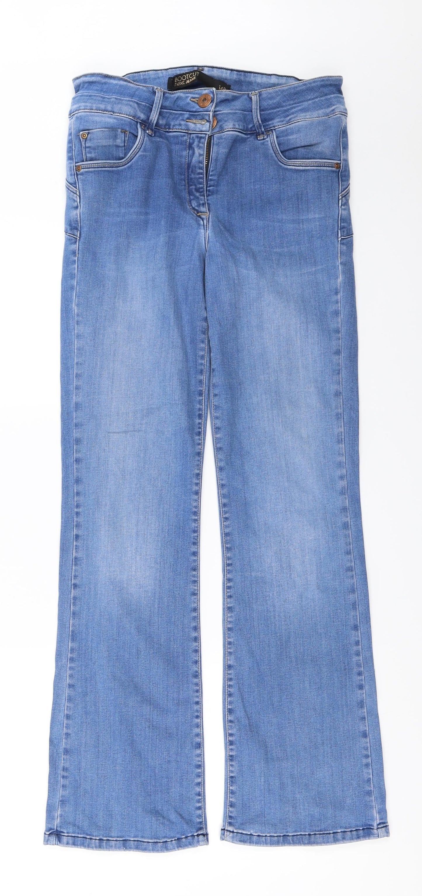 NEXT Womens Blue   Flared Jeans Size 14 L28 in