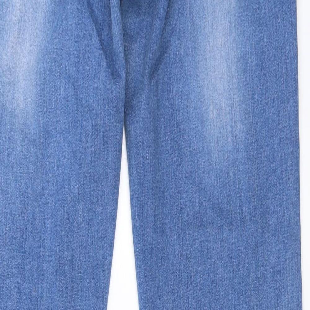 NEXT Womens Blue   Flared Jeans Size 14 L28 in