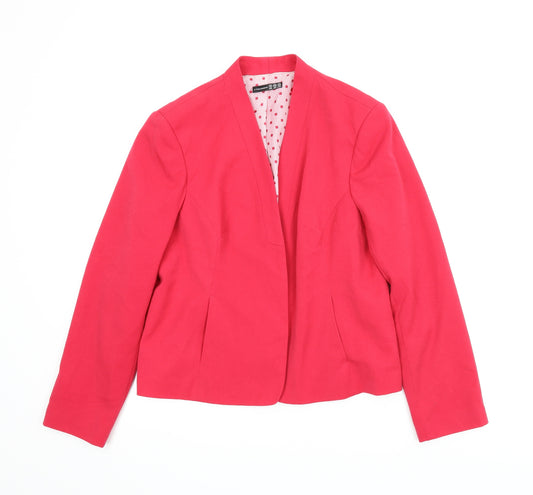 Front view of Atmopshere women’s red jacket, size UK 16, - chanel jacket