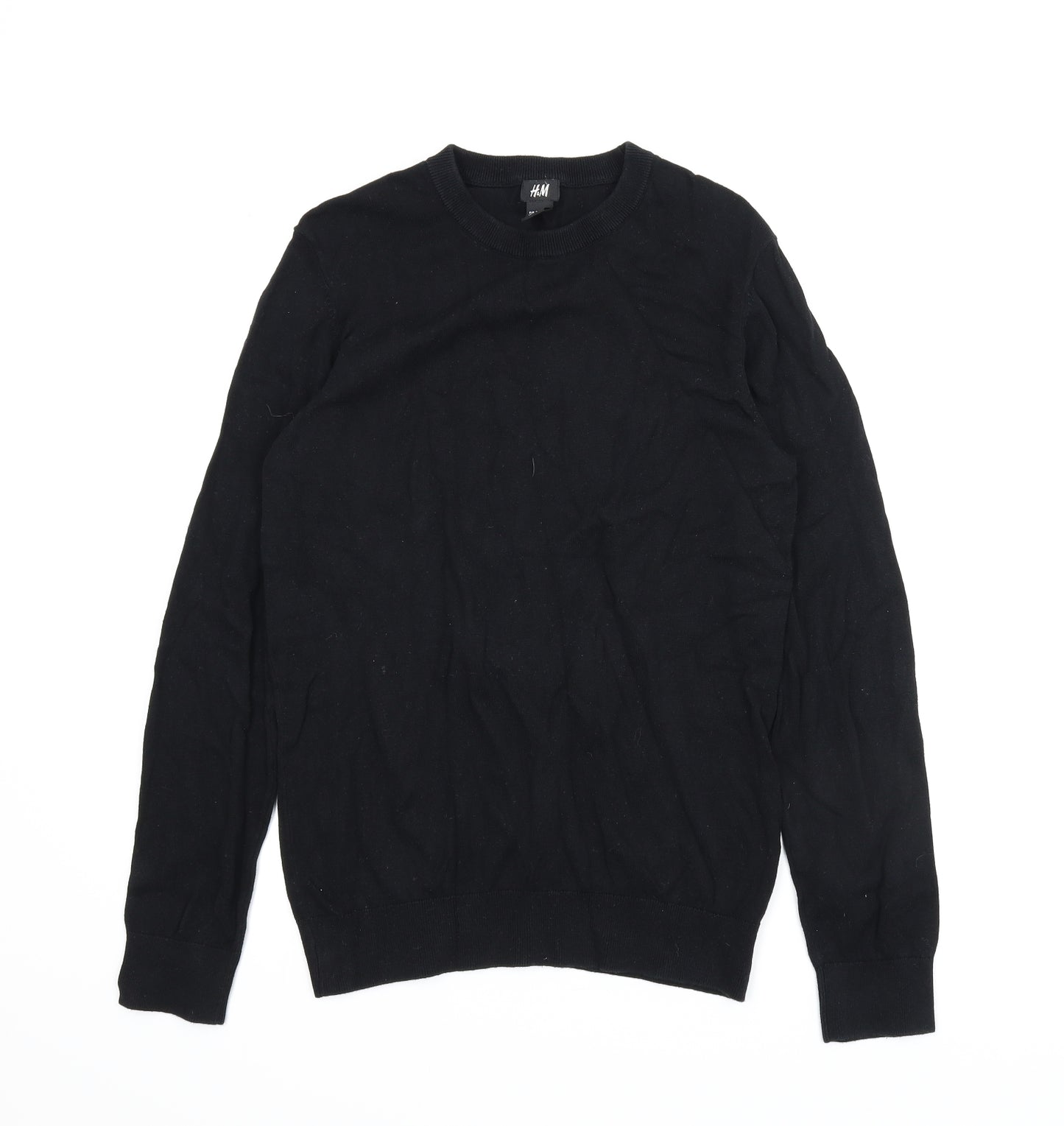 H&M Mens Black   Pullover Jumper Size S