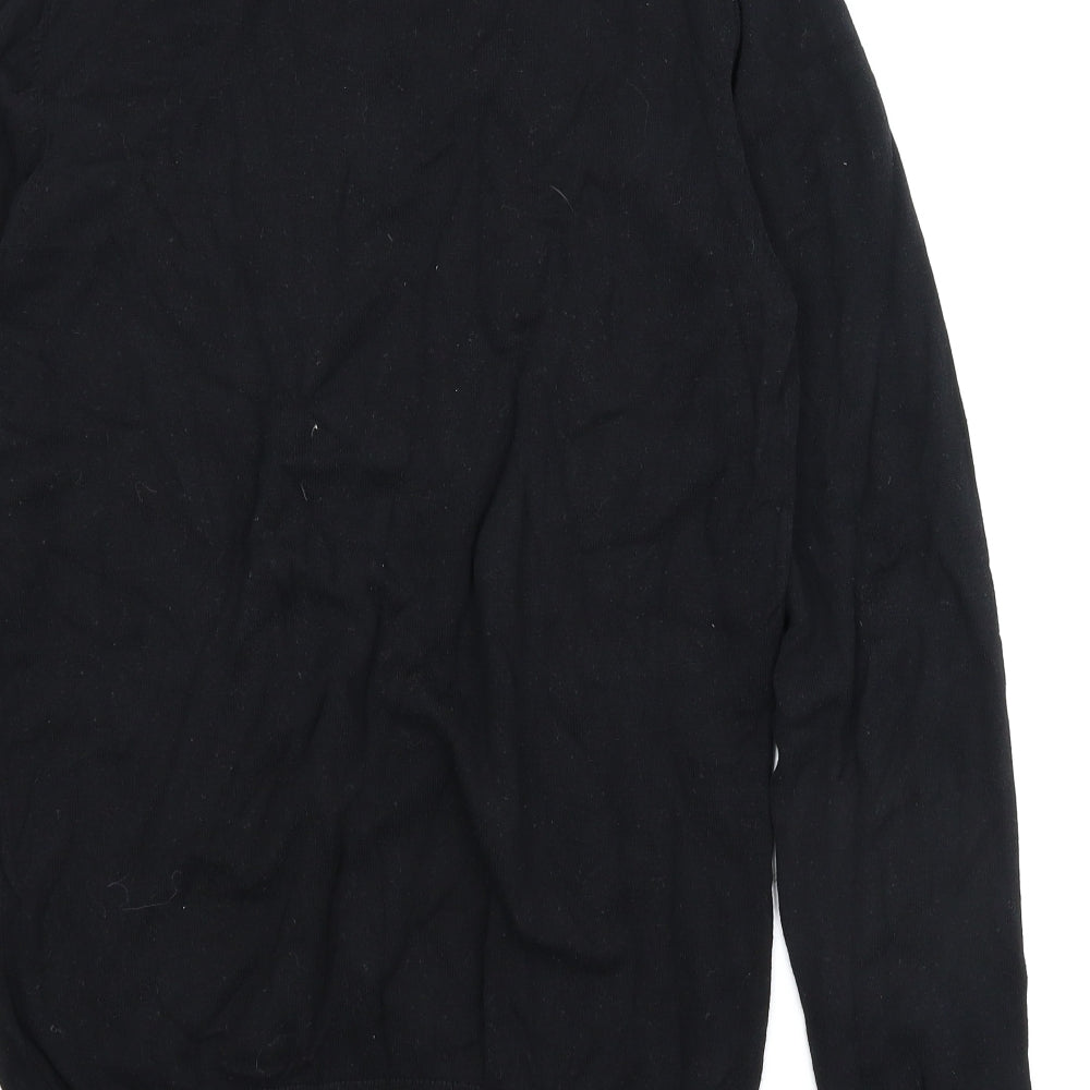 H&M Mens Black   Pullover Jumper Size S