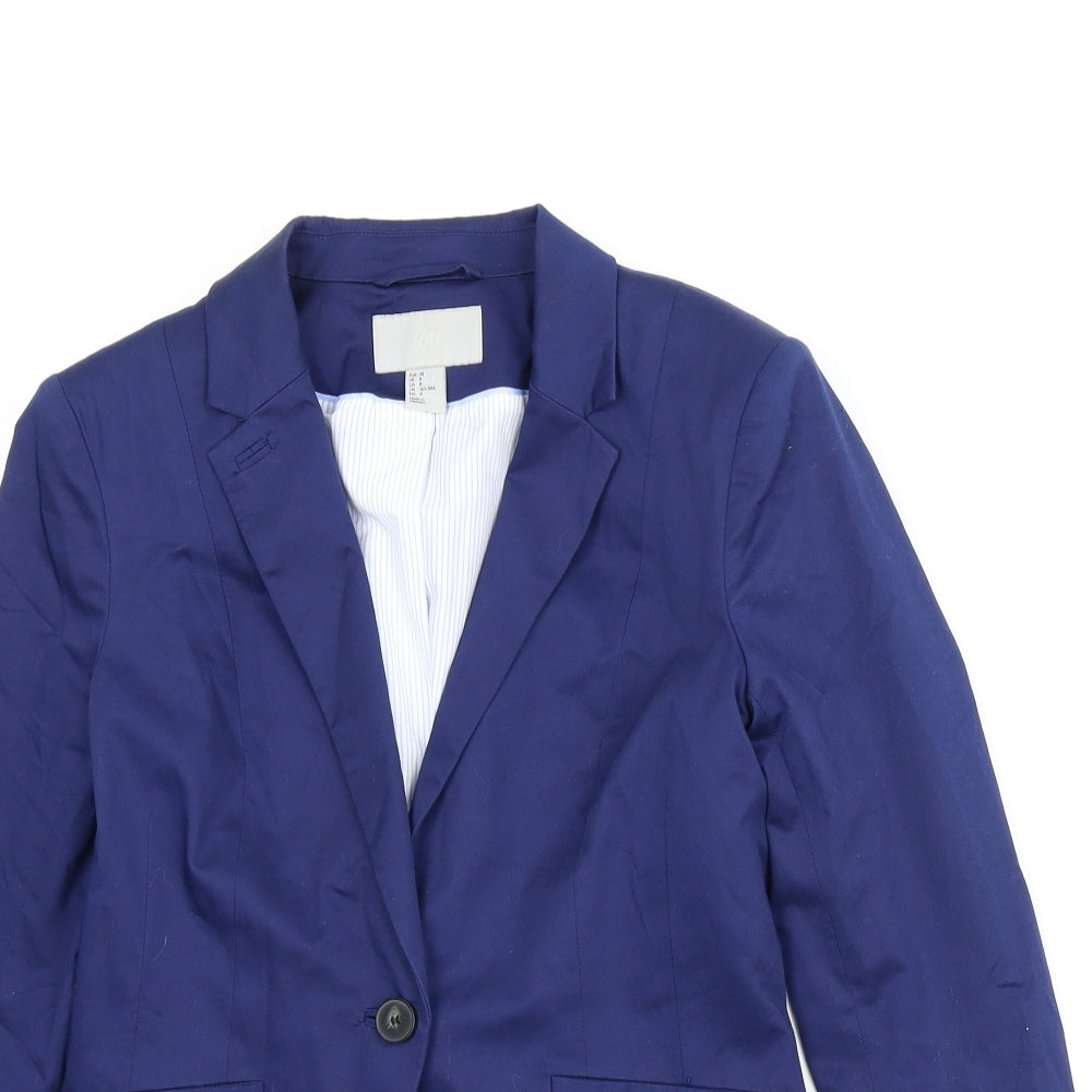 H&M Womens Blue   Jacket  Size 8
