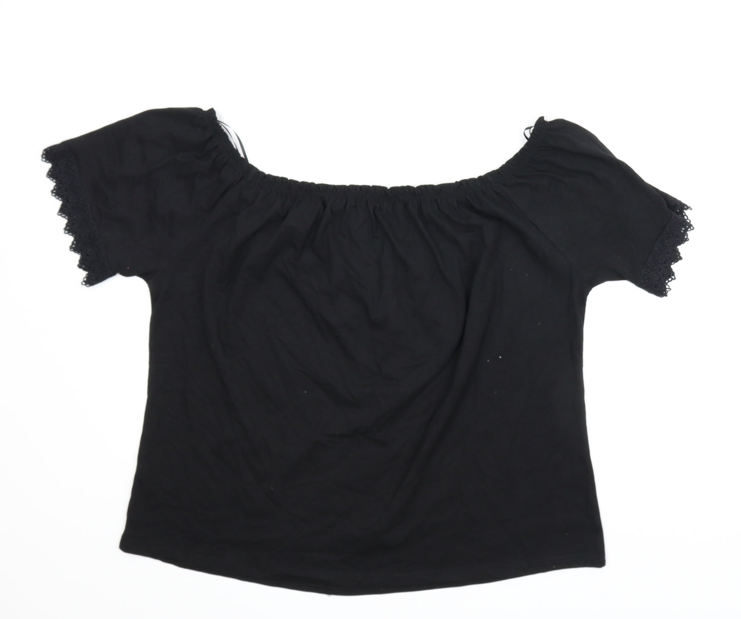 Papaya Womens Black   Basic Blouse Size 16