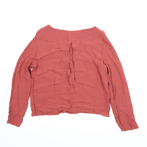 M&S Womens Red   Basic Blouse Size 12