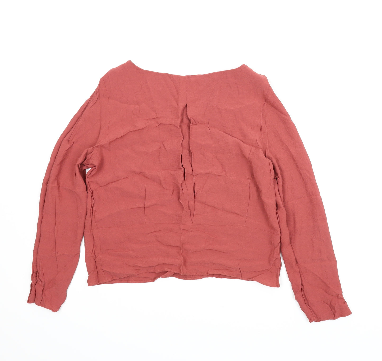 M&S Womens Red   Basic Blouse Size 12