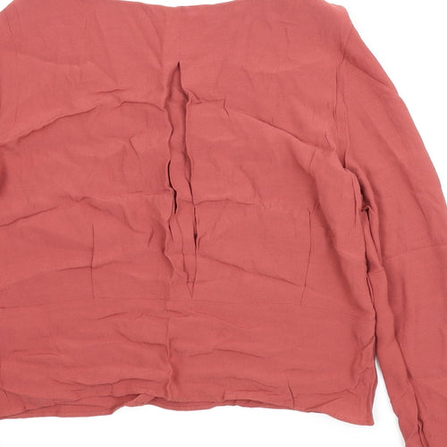 M&S Womens Red   Basic Blouse Size 12
