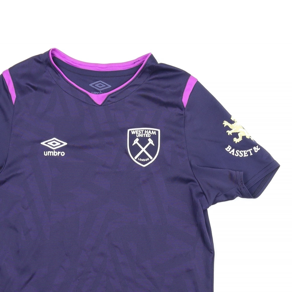 Umbro Boys Blue   Basic T-Shirt Size 12 Years