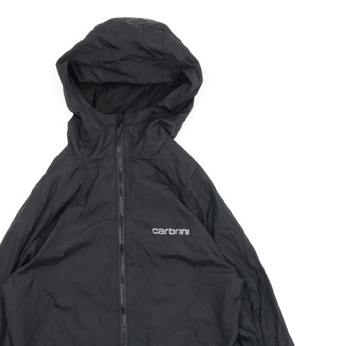 Carbrini Boys Black   Windbreaker Coat Size 12-13 Years