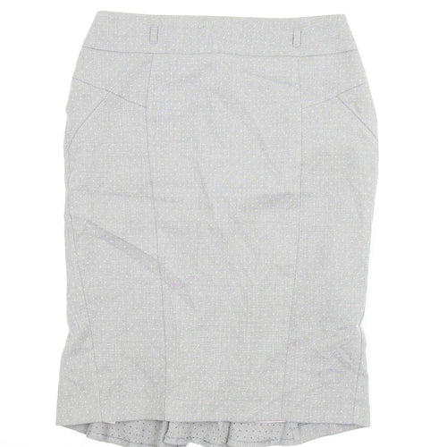 F&F Womens Grey   Trumpet Skirt Size 10