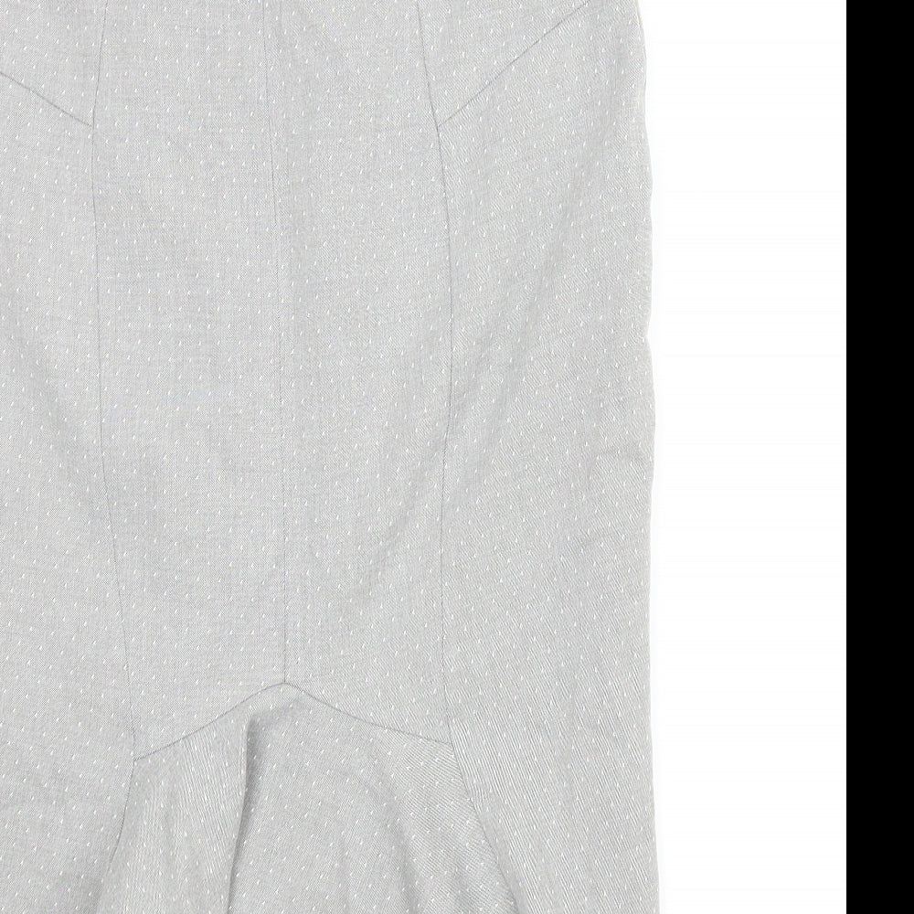 F&F Womens Grey   Trumpet Skirt Size 10