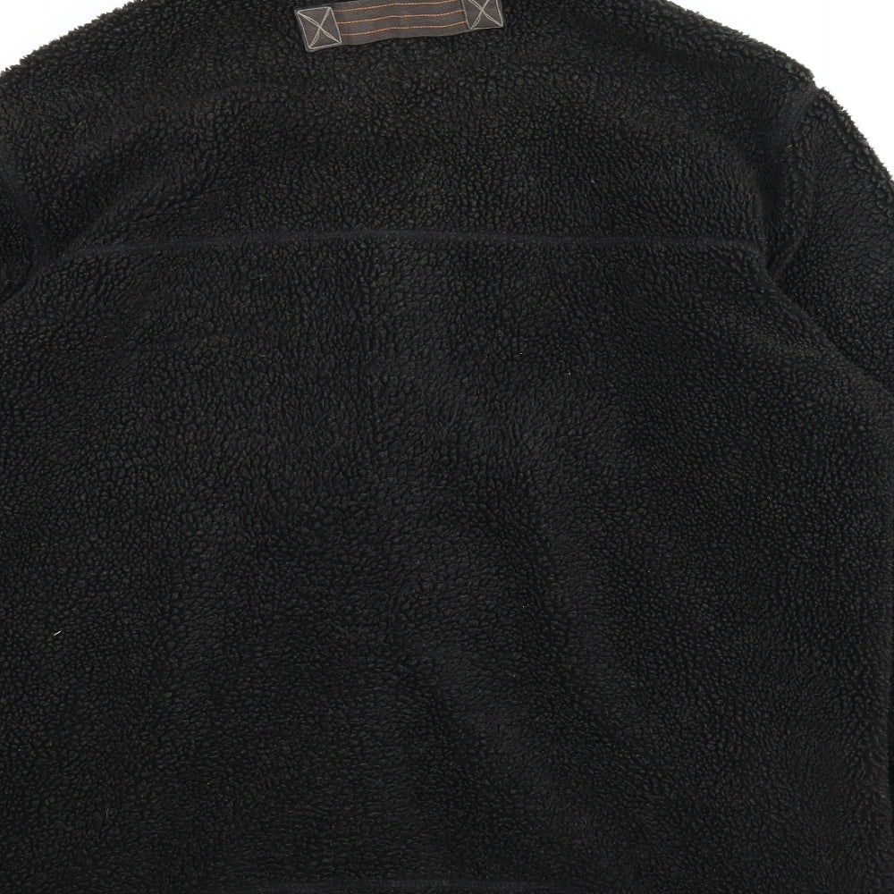 M&S Mens Black  Fleece Jacket  Size XL