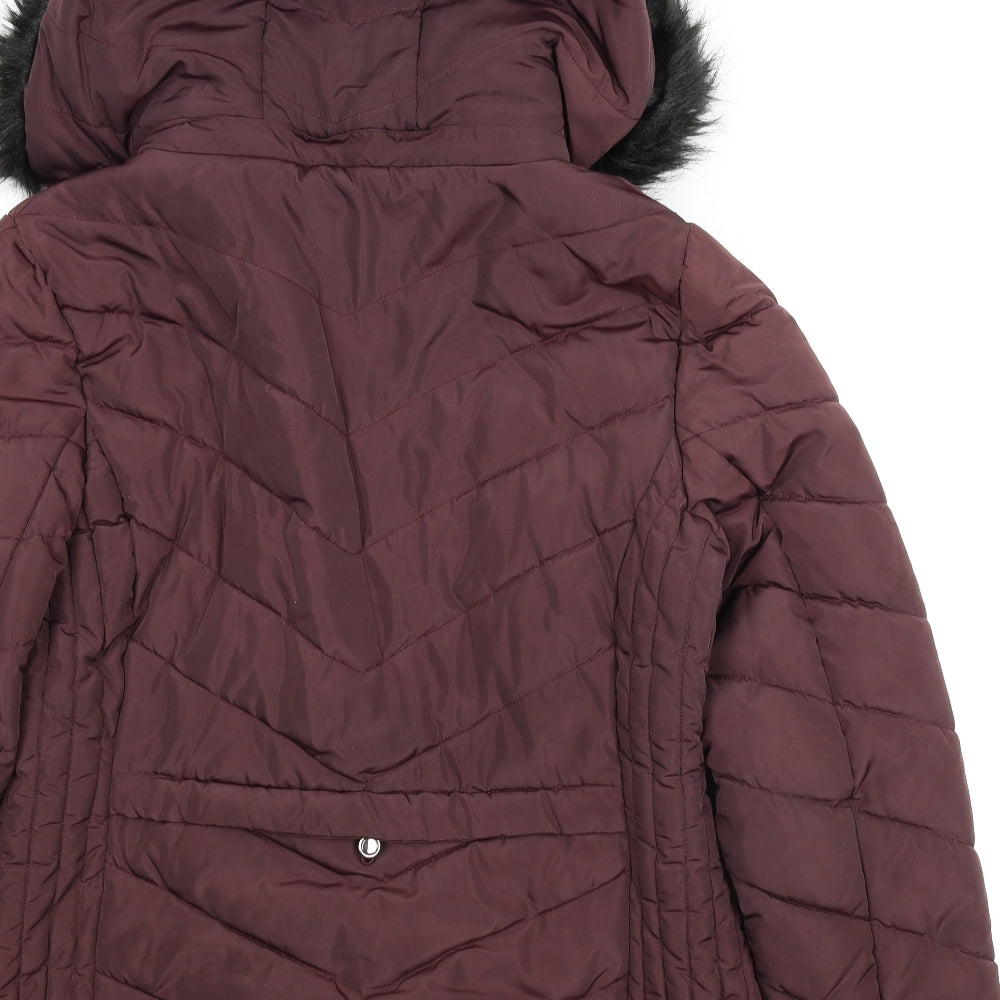 F&F Womens Purple   Quilted Coat Size 18