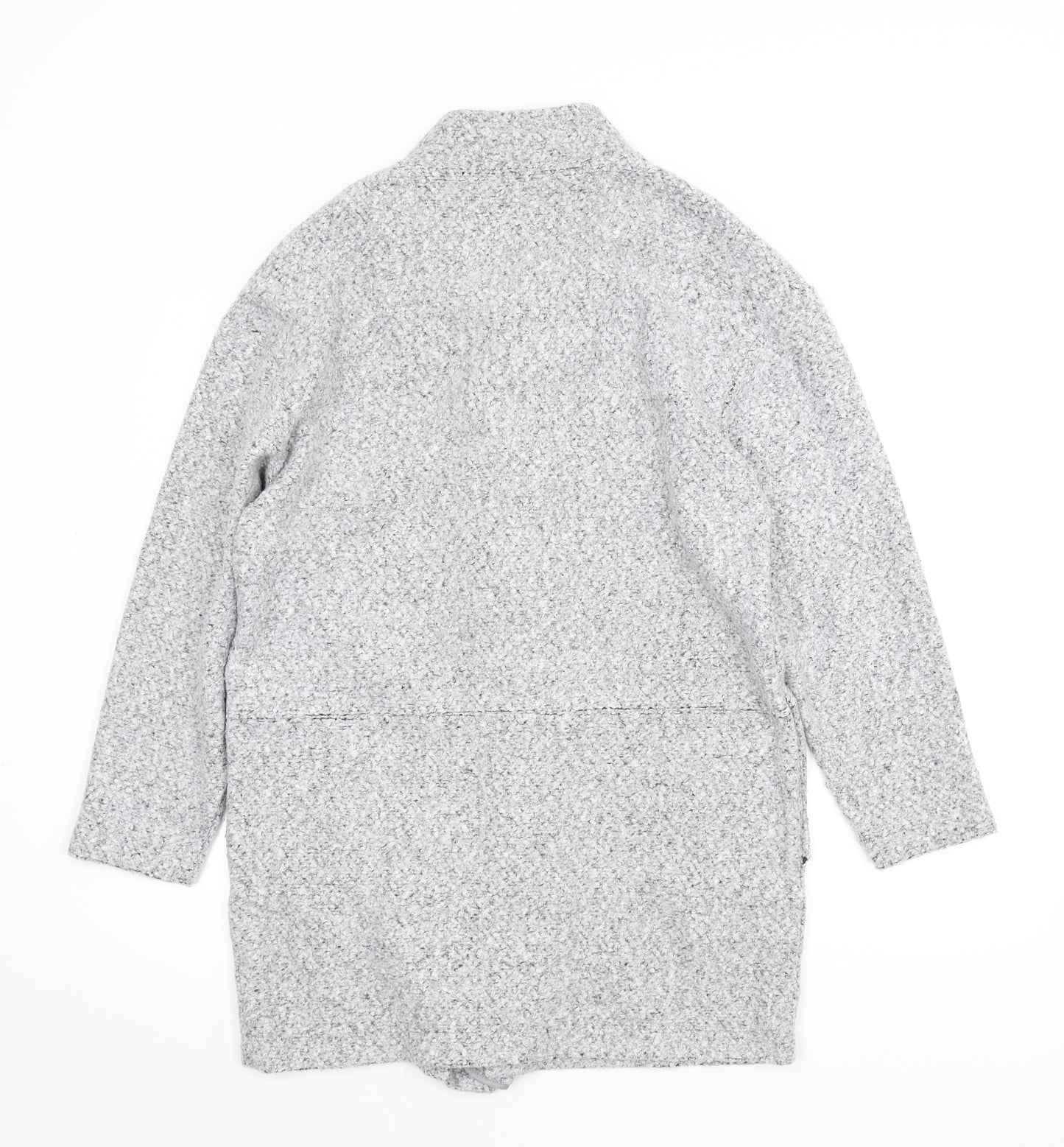 M&S Womens Grey   Overcoat Coat Size 14