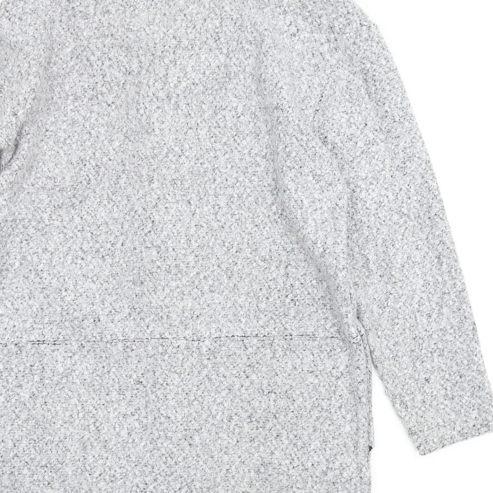 M&S Womens Grey   Overcoat Coat Size 14