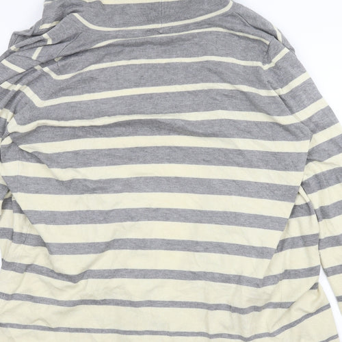 Gw Womens Beige Striped  Cardigan Jumper Size XL  - Draped