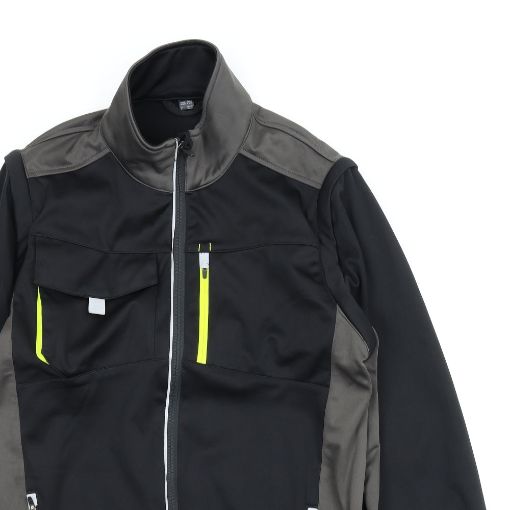 Preworn Mens Black   Full Zip Sweatshirt Size M