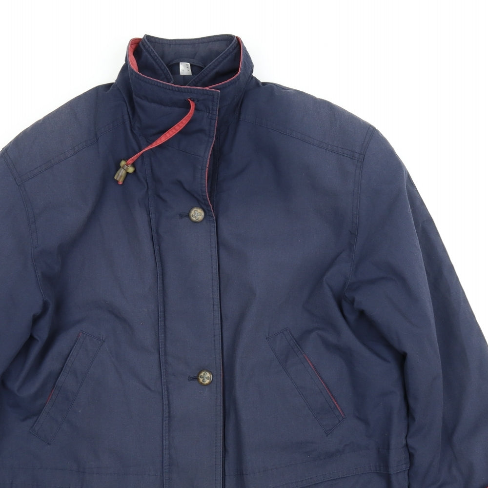 Preworn Womens Blue   Parka Coat Size 14