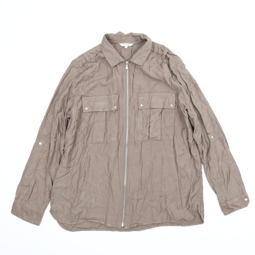 River Island Womens Brown   Basic Blouse Size 12