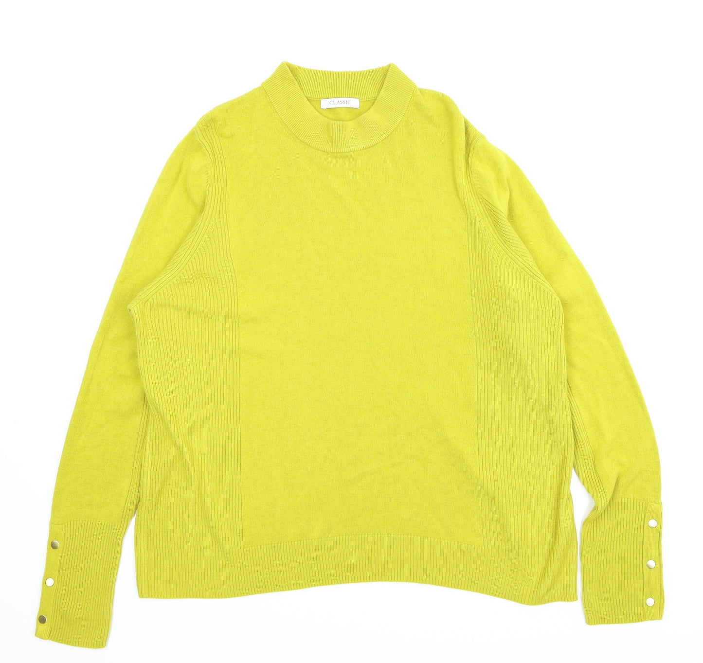 M&S Womens Yellow   Pullover Jumper Size 22