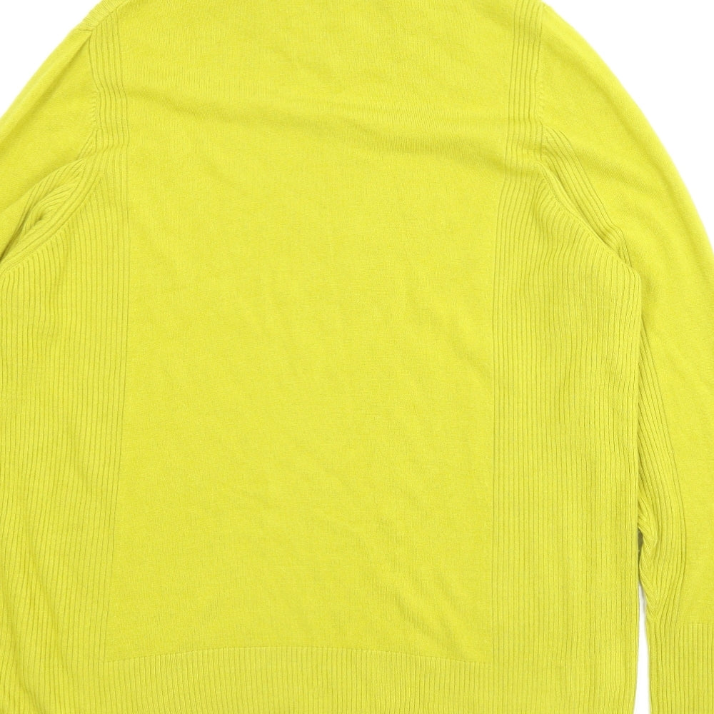 M&S Womens Yellow   Pullover Jumper Size 22