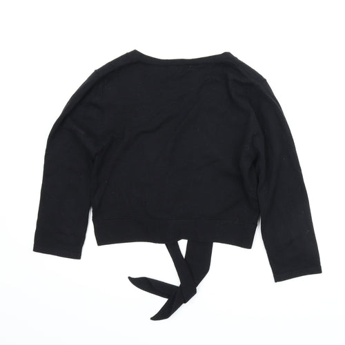 Basix Womens Black   Cardigan Jumper Size 10