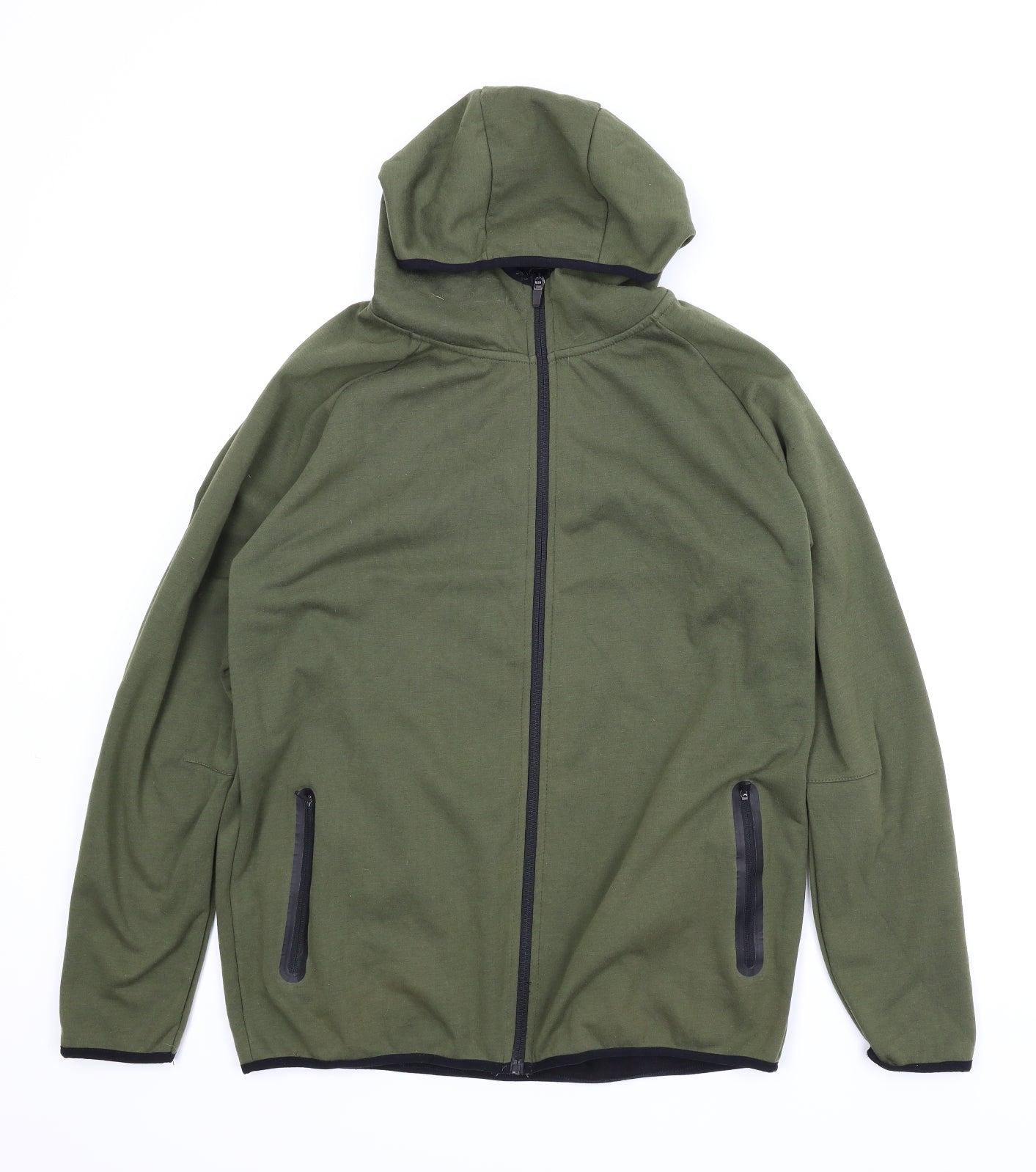 Cedar Wood State Mens Green   Full Zip Hoodie Size XL  - Wind resistant