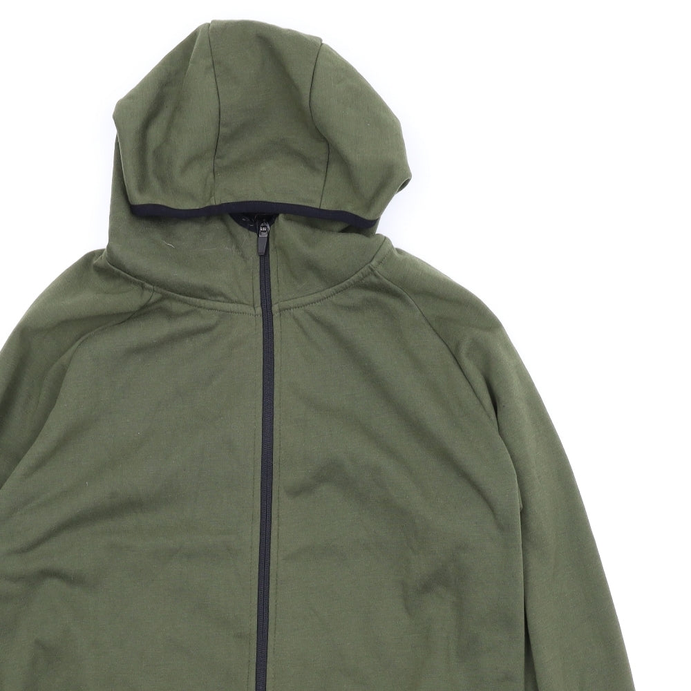 Cedar Wood State Mens Green   Full Zip Hoodie Size XL  - Wind resistant