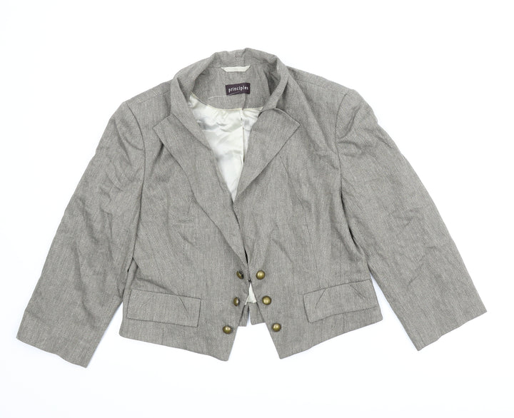Principles Womens Brown Jacket Size 14