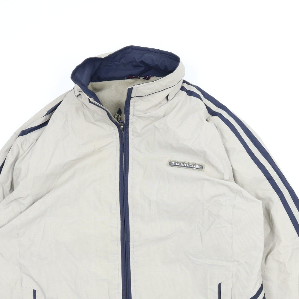 D G Wang Mens Beige   Parka Coat Size XL