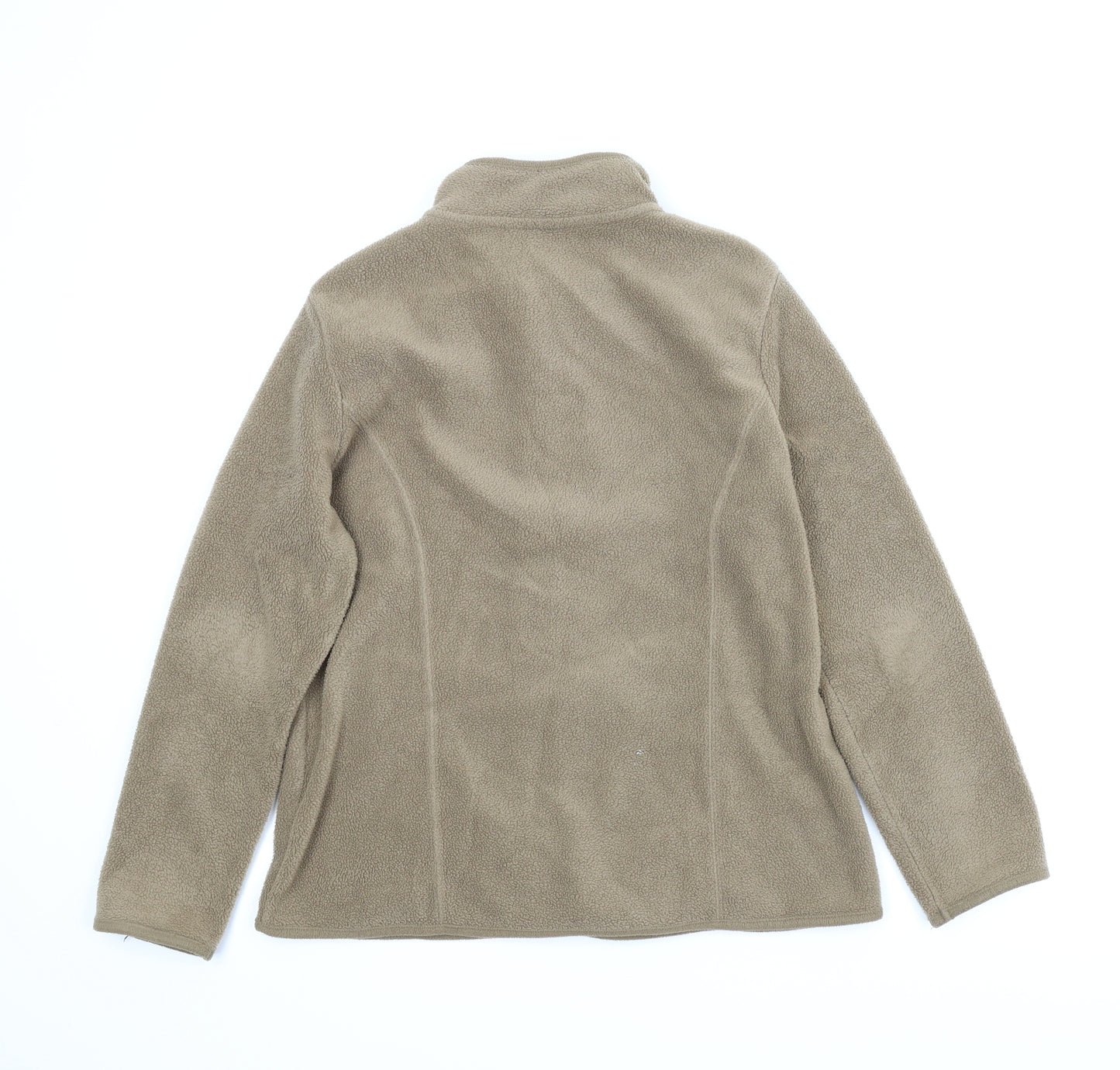 Karen Scott Womens Brown  Fleece Jacket  Size M