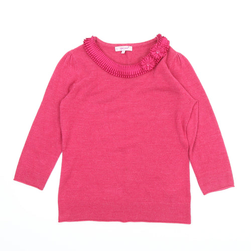 Per Una Womens Pink   Pullover Jumper Size 10