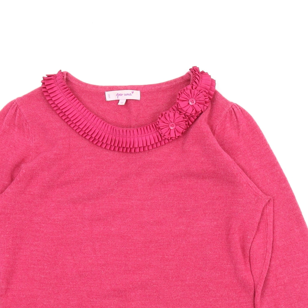 Per Una Womens Pink   Pullover Jumper Size 10