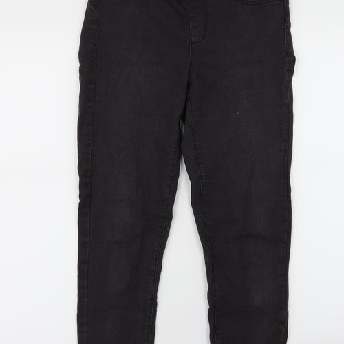 Denim Co. Womens Black  Denim Jegging Jeans Size 8 L25 in