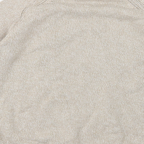Isle Womens Beige  Knit Pullover Jumper Size 14
